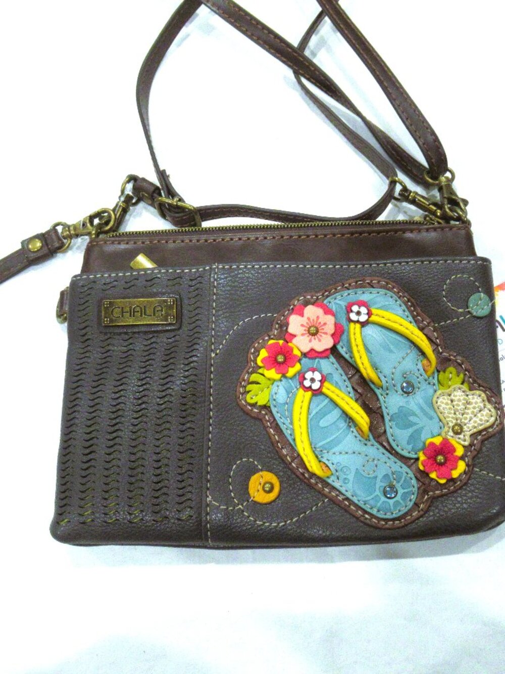 Chala flip flops purse, NWT, 8" by 6"